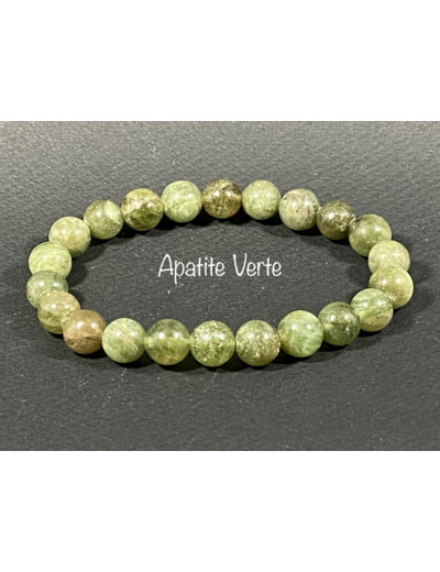 Bracelet Apatite Verte  8mm