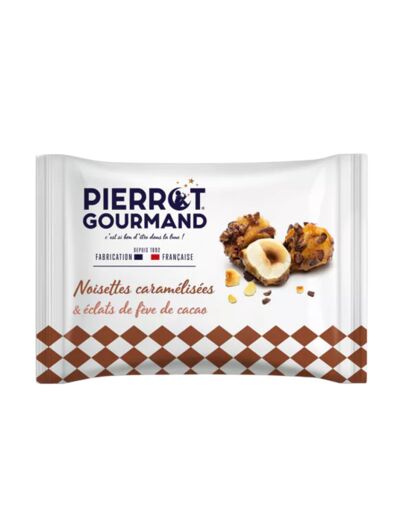 Pépites noisettes caramélisées et éclats de fève de cacao - Pierrot Gourmand