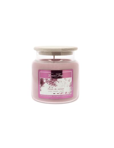 Bougie Cire Colorée 430 g Fleurs de Cerisier