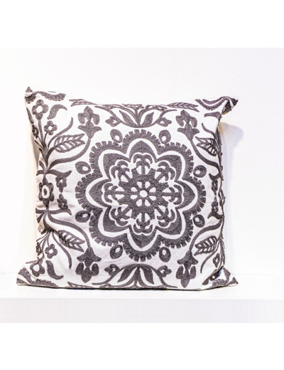 Housse de coussin-Thailande-broderie fleur