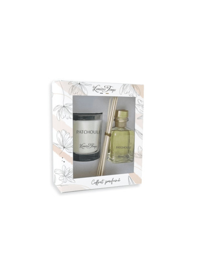 Coffret Bougie 180 g + Diffuseur 100 ml Patchouli