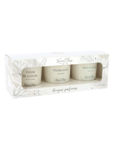 Coffret N°4 Traditionnel 3 bougies x 90 g