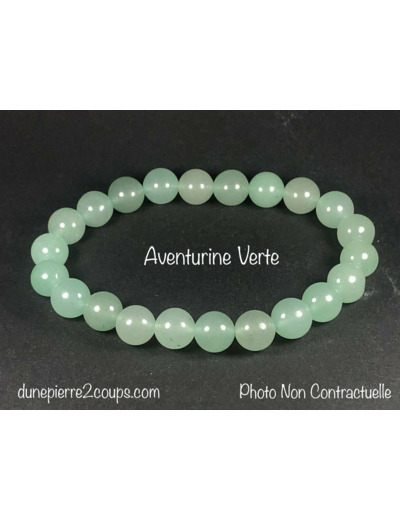 Bracelet Aventurine Verte  8mm