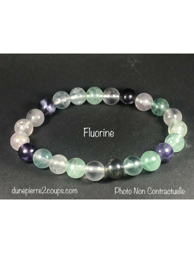 Bracelet Fluorite  8mm