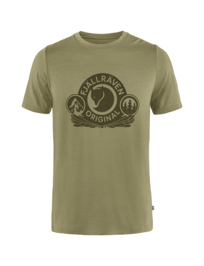 T-Shirt Homme Abisko Wool Classic SS 622/Light Olive FJÄLLRÄVEN