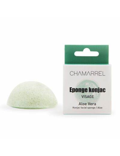 Eponge konjac - aloé vera - visage - Chamarrel