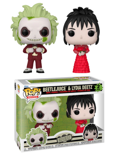 BEETLEJUICE 2 - POP Movies - 2 Pack Beetlejuice & Lydia Deetz