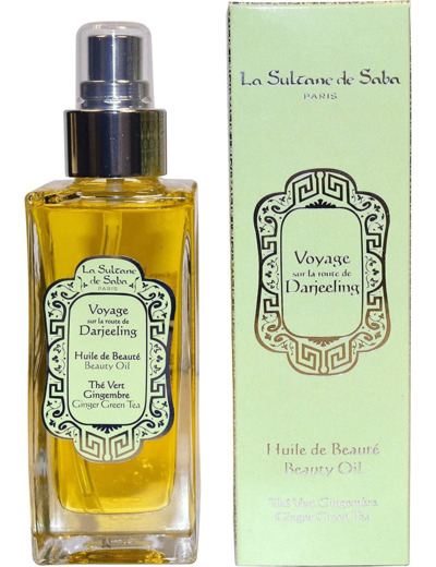 La Sultane de Saba - Huile corporelle Thé vert gingembre - Voyage sur la route de darjeeling - Edition limitée 200ml