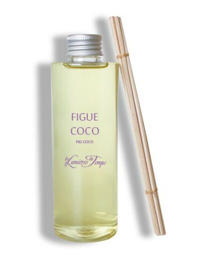 Recharge (Avec Rotins) pour Diffuseur de Parfums 200 ml Duo Figue & Coco