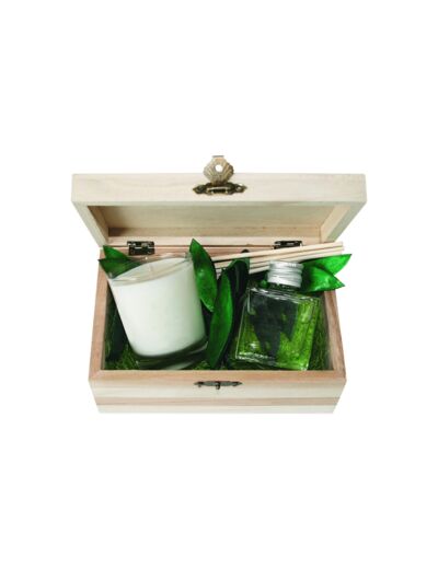 Coffret bougie 90 gr + parfumeur 50 ml Poudre de Riz