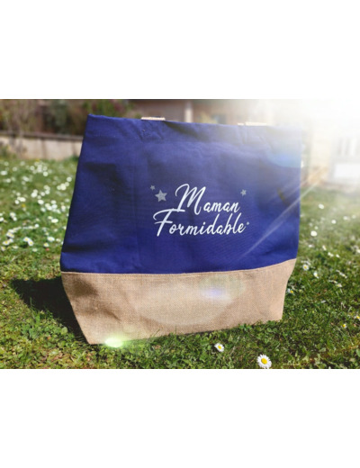 Sac De Shopping Bleu Personnalisable