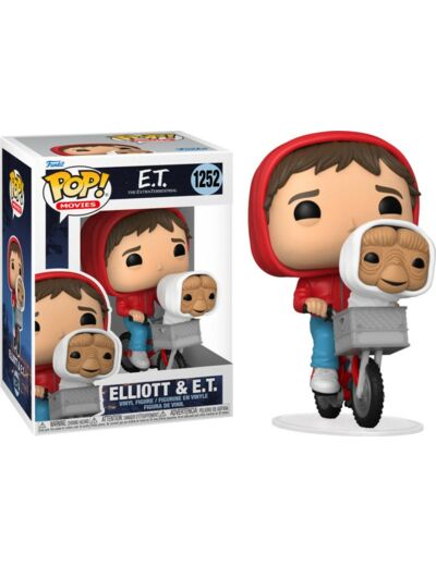 E.T. 40Th Anniversary - POP N° 1252 - Elliot w/ET in Bike Basket FUNKO