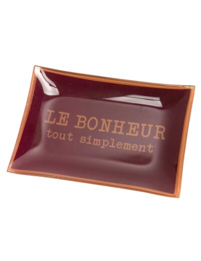 Vide poche inscription "le bonheur tout simplement"