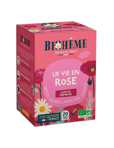 Infusion bio - La vie en rose - Biohême