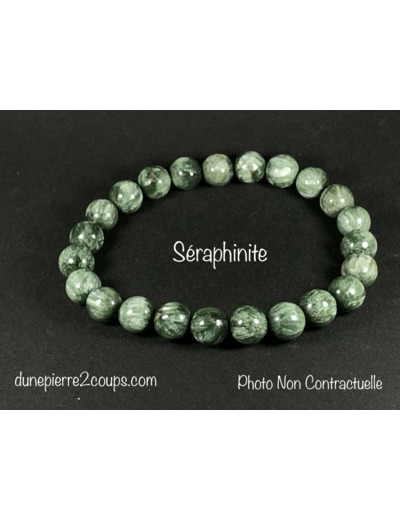 Bracelet Séraphinite  8mm