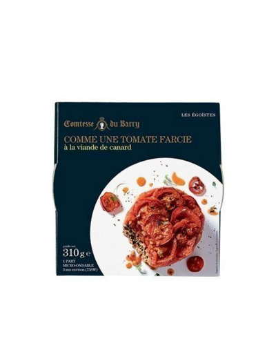 Comme une tomate farcie à la viande de canard