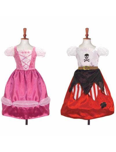 Robe Réversible Princesse  Pirate 4/6 Ans