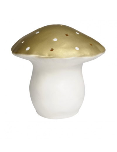 Lampe Champignon Grand Modèle Doré