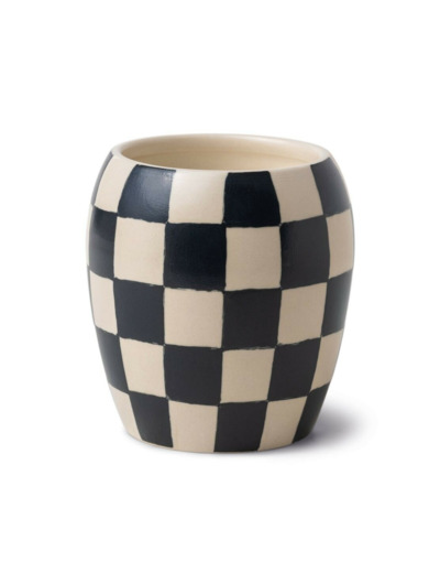 Bougie Porcelaine Echec Black/ Black Fig Olive 311g PADDYWAX