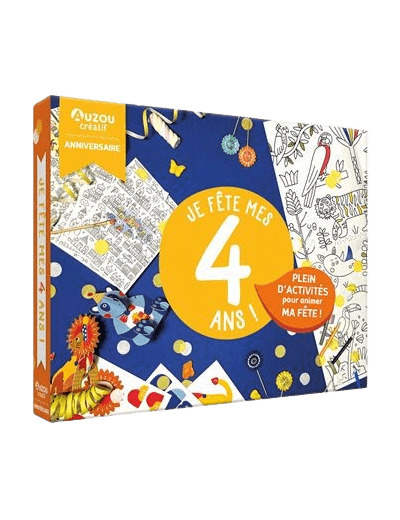 Je Fête Mes 4 Ans ! - coffret d'artiste - Auzou