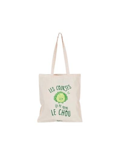 Tote Bag Naturel - Les Courses Ça Me Prend Le Chou