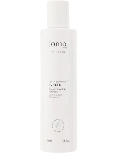 IOMA Paris - PURETÉ Shampooing Soin Purifiant - Cuir Chevelus Gras & Mixtes - Nettoyage Délicat et Doux, 200ml