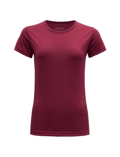 T-Shirt Mérinos Breeze Woman 150 Beetroot DEVOLD