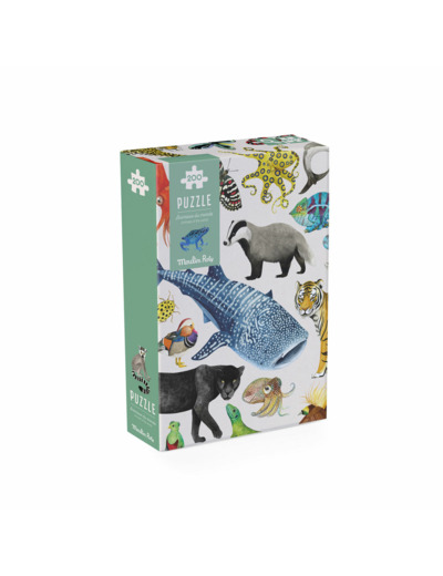 Puzzle Les animaux du monde (200 pièces) Tout autour du monde