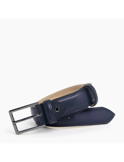 Ceinture homme avec boucle carrée Martin en cuir lisse