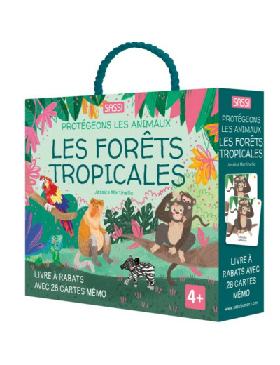 Protégeons les animaux mémo et livre - les forêts tropicales - SASSI