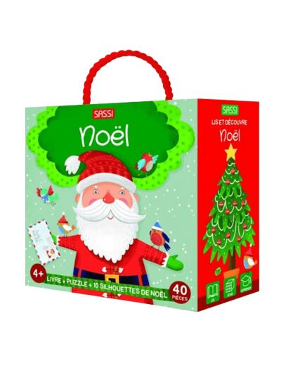 Q-box - puzzle, livre, figurines - Noël - SASSI