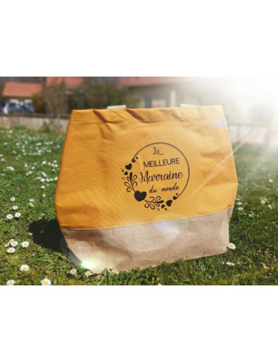 Sac De Shopping Jaune Personnalisable