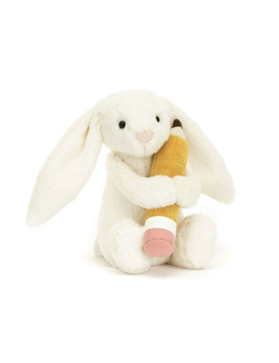 Bashful Bunny With Pencil - Jellycat