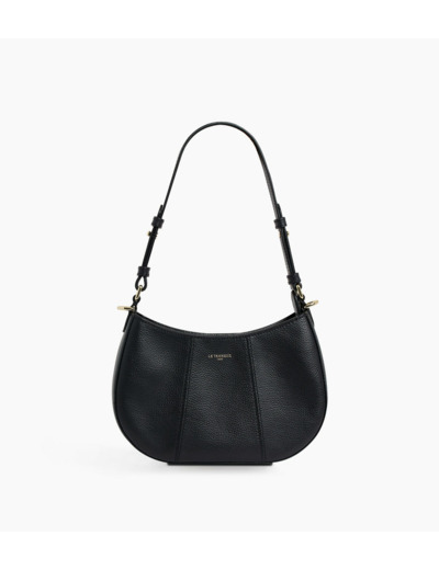 Petit sac demi-lune Juliette en cuir grainé