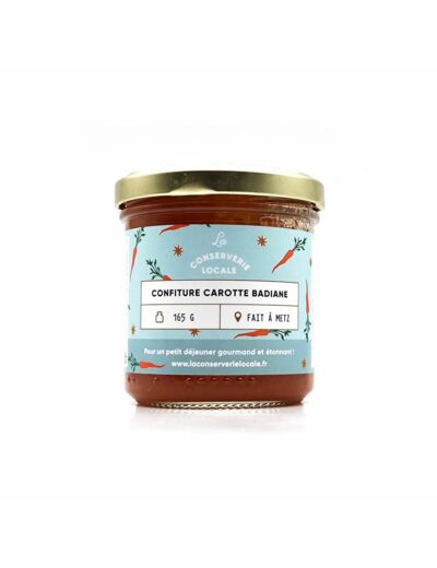 Confiture Carotte Badiane BIO 165g