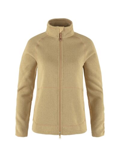 Veste Polaire Femme Övik Fleece Zip Sweater 196/Dune Beige FJÄLLRÄVEN