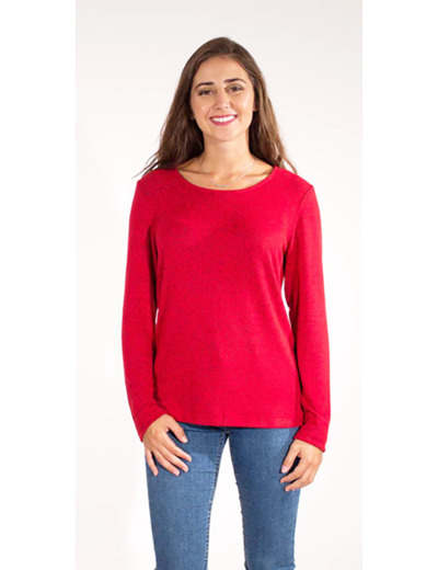 Pull Maille Rouge