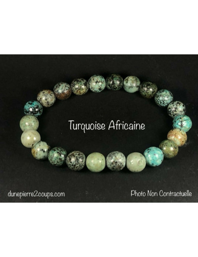 Bracelet Turquoise Africaine 8mm