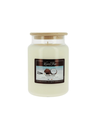 Bougie Cire Colorée 670 g Vanille Coco