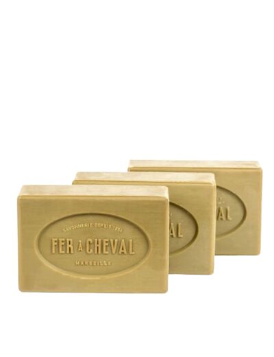 Savon de marseille pur olive lot de 3 x 250grs - Fer à cheval