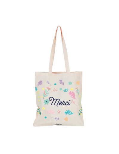 Tote bag couleur Naturel - Merci