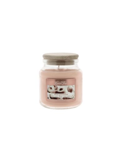 Bougie Cire Colorée 145 g Pêche Gourmande