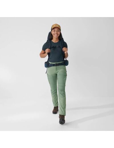 Pantalon Femme Abisko Midsummer Regular 196-232 Dune Beige Buckwheat Brown FJÄLLRÄVEN