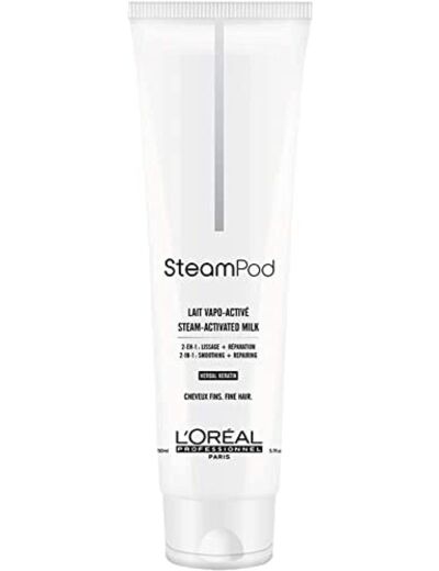 L'Oréal Professionnel Steampod Lait de lissage vapo-activée pour cheveux fins Pack 2019