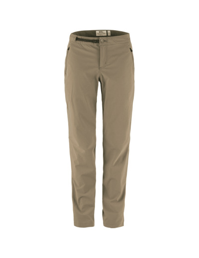 Pantalon Femme High Coast Trail  244/Suede Brown Regular FJÄLLRÄVEN