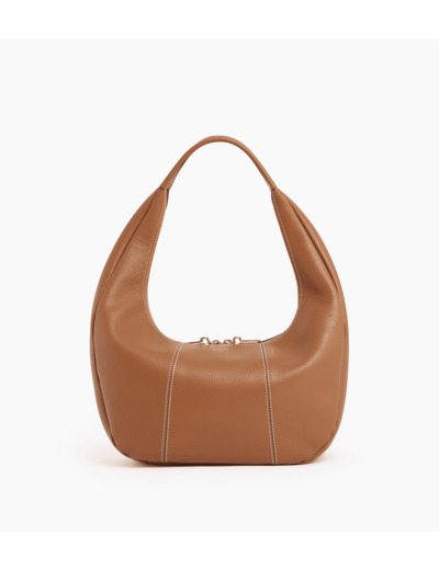 Grand sac hobo Juliette en cuir grainé