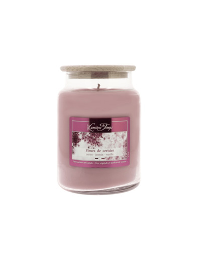 Bougie Cire Colorée 670 g Fleurs de Cerisier