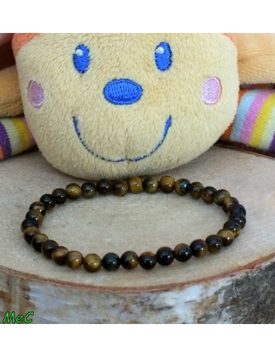 Bracelet oeil de tigre enfant 4mm