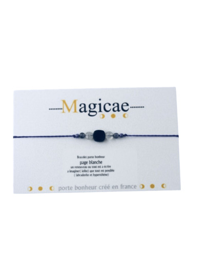 Bracelet porte bonheur - Page blanche - Magicae