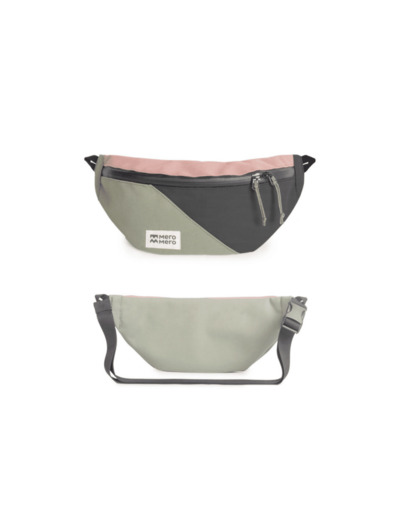 Banane Mini-Hoïan Blossom Pink/Cypress Green/Dark Grey MERO MERO